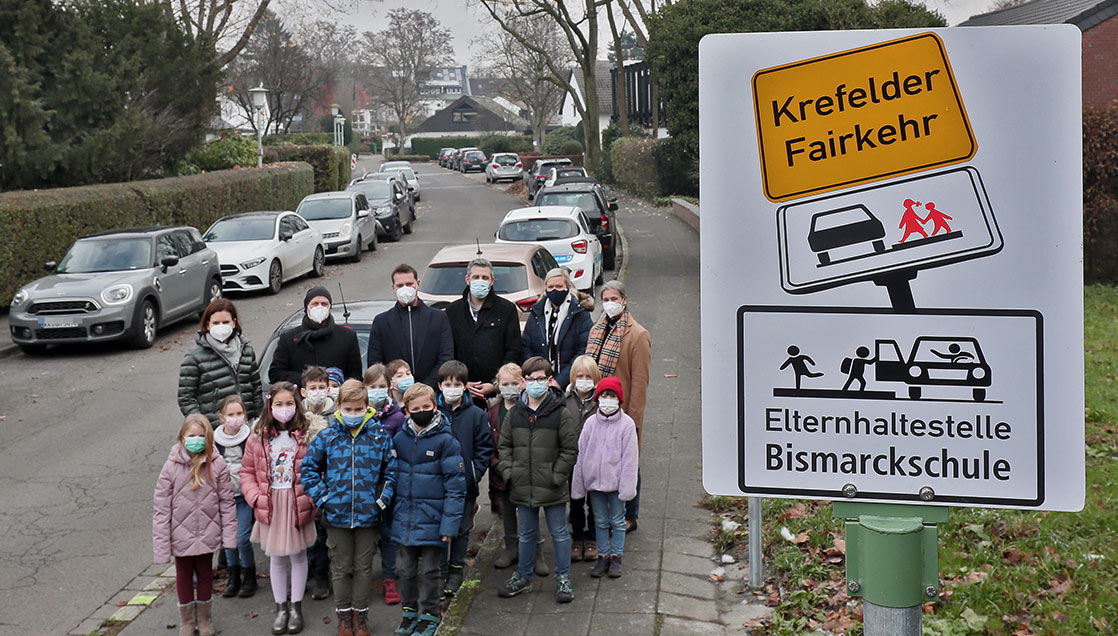 Fairkehr - neue Elternhaltestelle für Bismarckschule